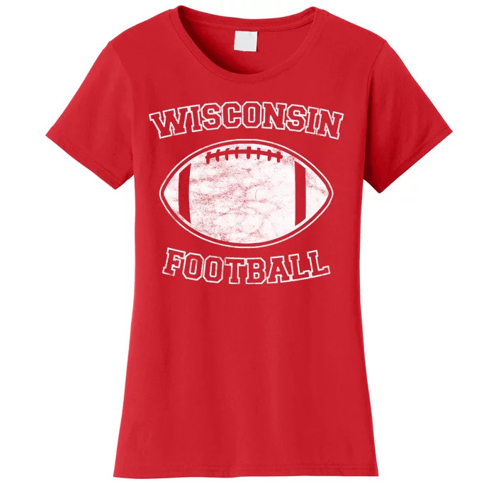 Vintage Wisconsin Football Women's T-Shirt