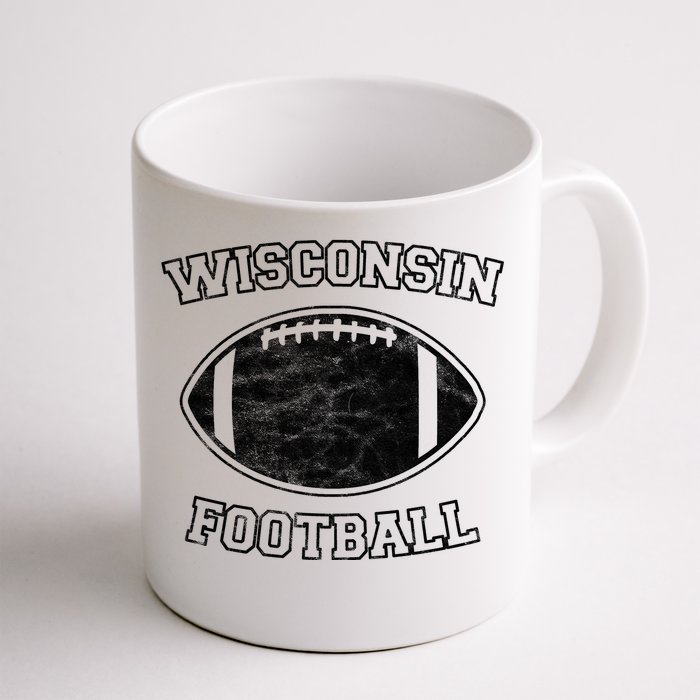 Vintage Wisconsin Football Front & Back Coffee Mug