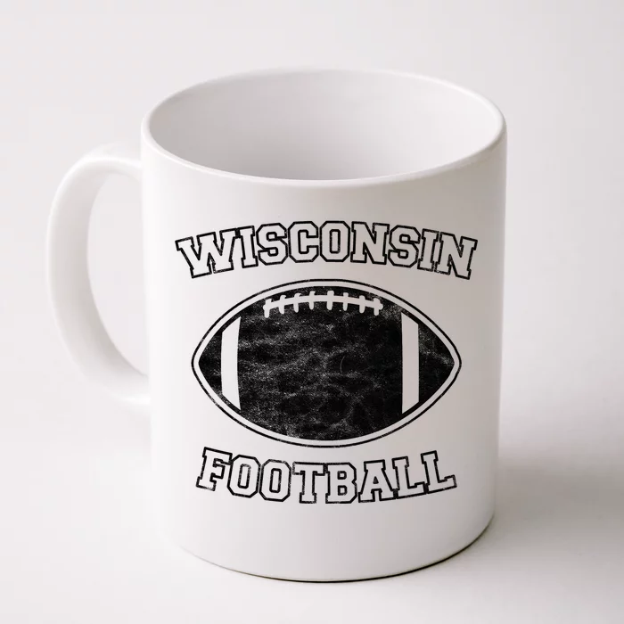 Vintage Wisconsin Football Front & Back Coffee Mug