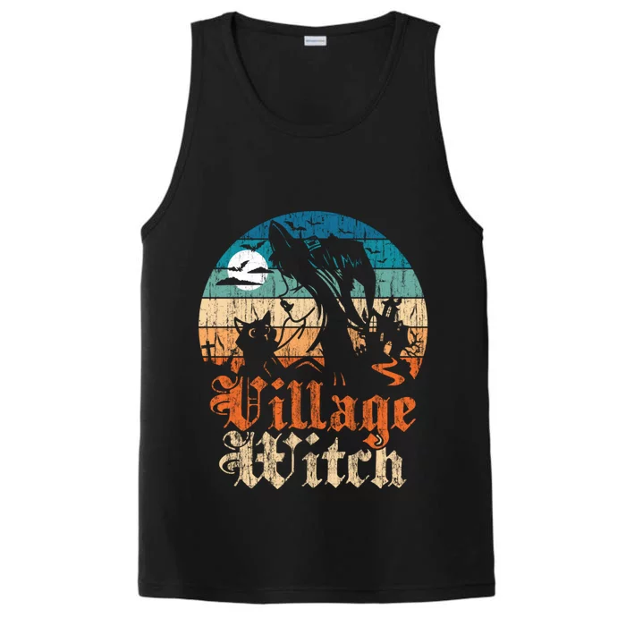 Village Witch Funny Gift Performance Tank