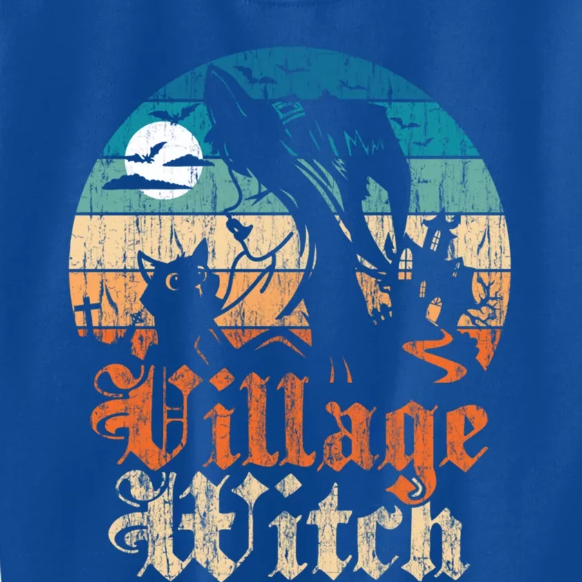 Village Witch Funny Gift Kids Sweatshirt