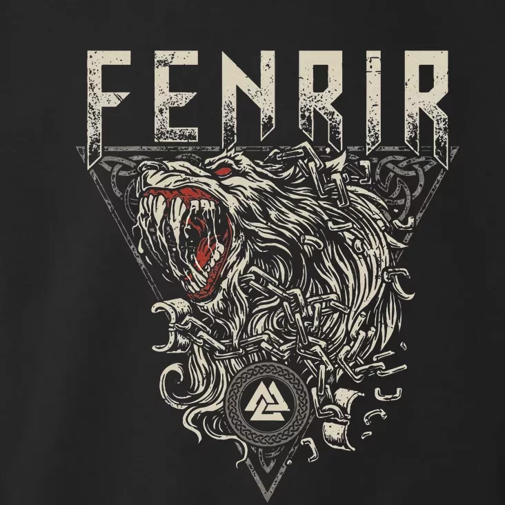 Viking Wolf Fenrir Norse Scandinavian Pagan Mythology Toddler Hoodie