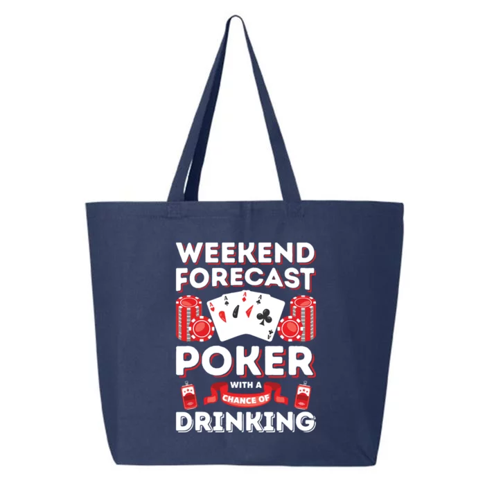 Vintage Weekend Forecast Poker Drinking 25L Jumbo Tote