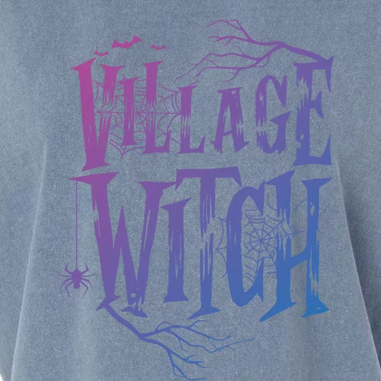 Village Witch Gift Pagan Wicca Witchcraft Halloween Cute Gift Garment-Dyed Women's Muscle Tee