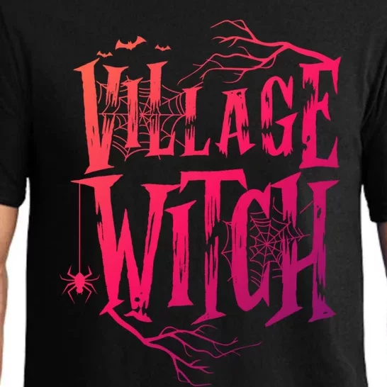 Village Witch Gift Pagan Wicca Witchcraft Halloween Cute Gift Pajama Set