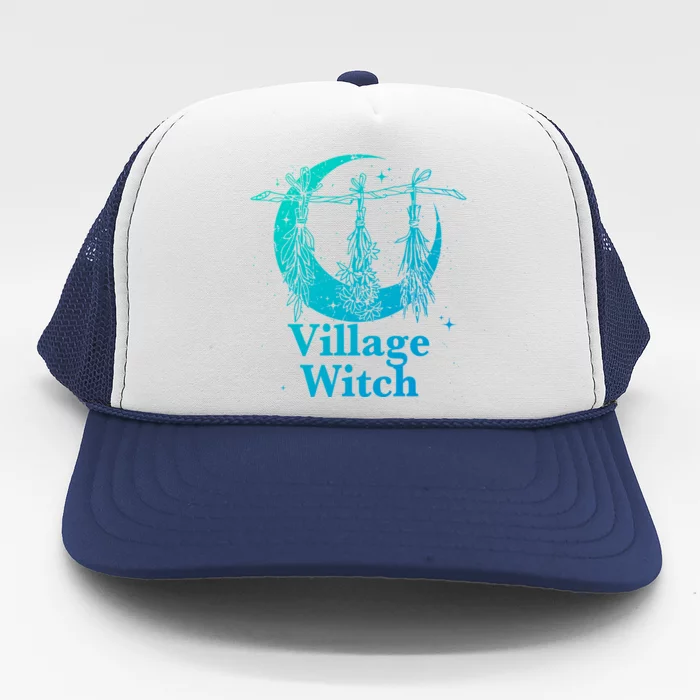 Village Witch Gothic Occult Wicca Pagan Nature Gift Trucker Hat