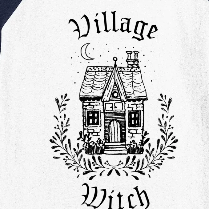 Village Witch Gift Witchy Clothes Pagan Wicca Gift Baseball Sleeve Shirt