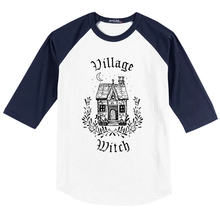 Village Witch Gift Witchy Clothes Pagan Wicca Gift Baseball Sleeve Shirt