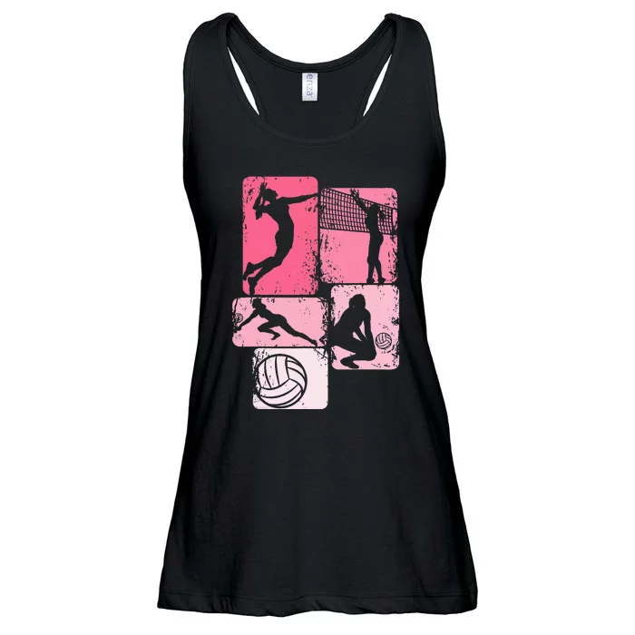 Volleyball Women Girl Player Ladies Essential Flowy Tank