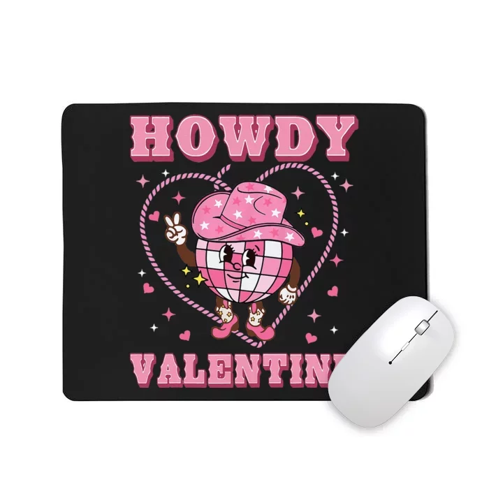 Vintage White Howdy Rodeo Western Country Southern Cow Mousepad