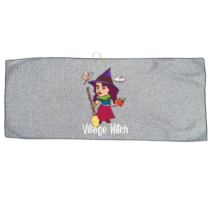 Village Witch Halloween Trick Or Treat Gift Large Microfiber Waffle Golf Towel