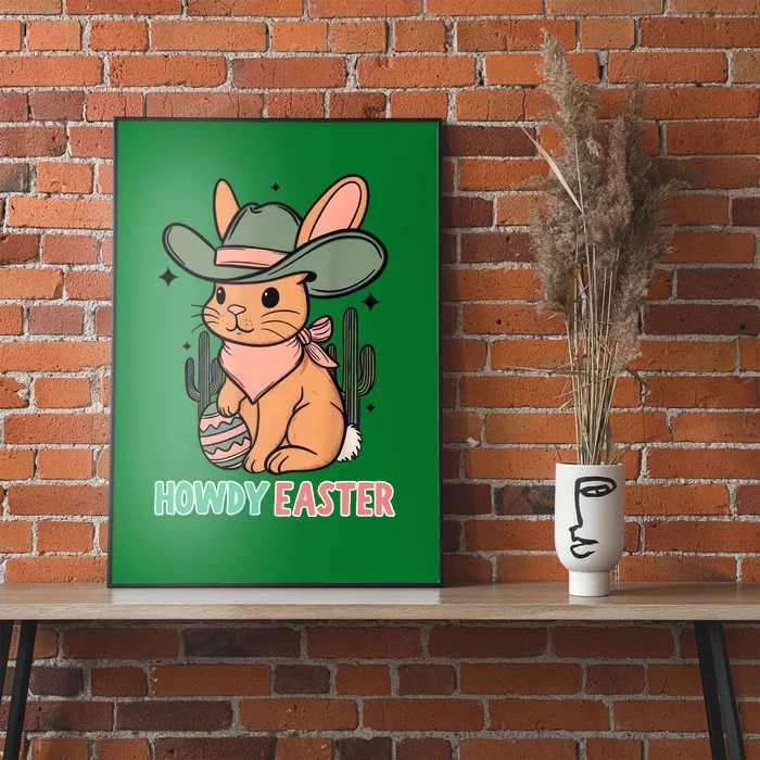 Vintage Western Howdy Easter 2024 Poster