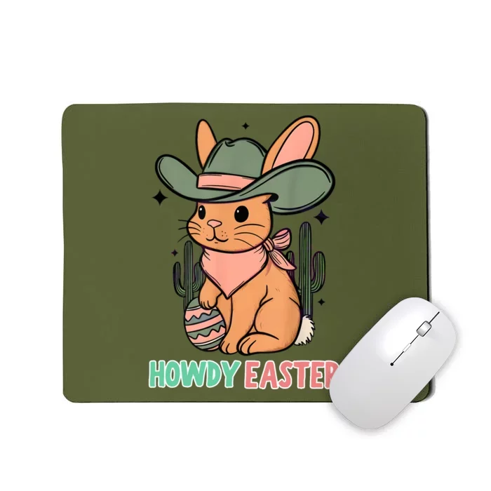 Vintage Western Howdy Easter 2024 Mousepad