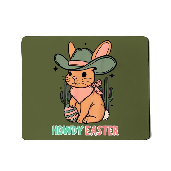 Vintage Western Howdy Easter 2024 Mousepad