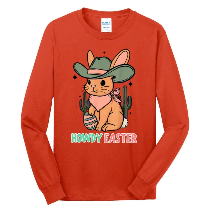 Vintage Western Howdy Easter 2024 Tall Long Sleeve T-Shirt