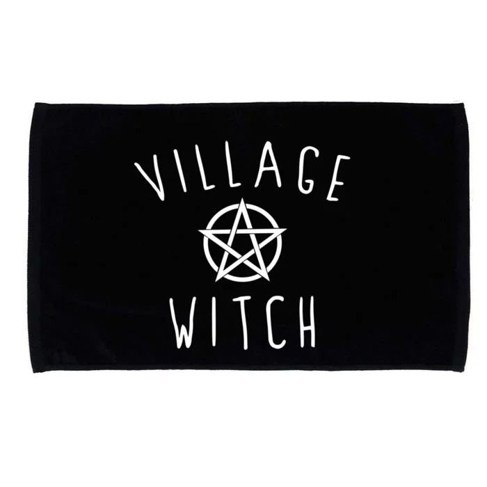 Village Witch Halloween Wicca Wiccan Witchcraft Gift Microfiber Hand Towel