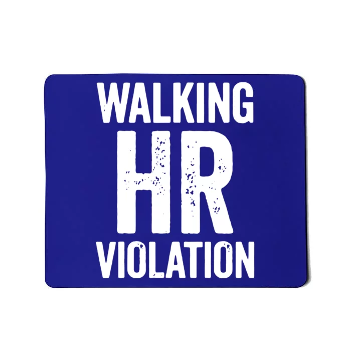 Vintage Walking HR Violation HR Human Resources Nightmare Mousepad