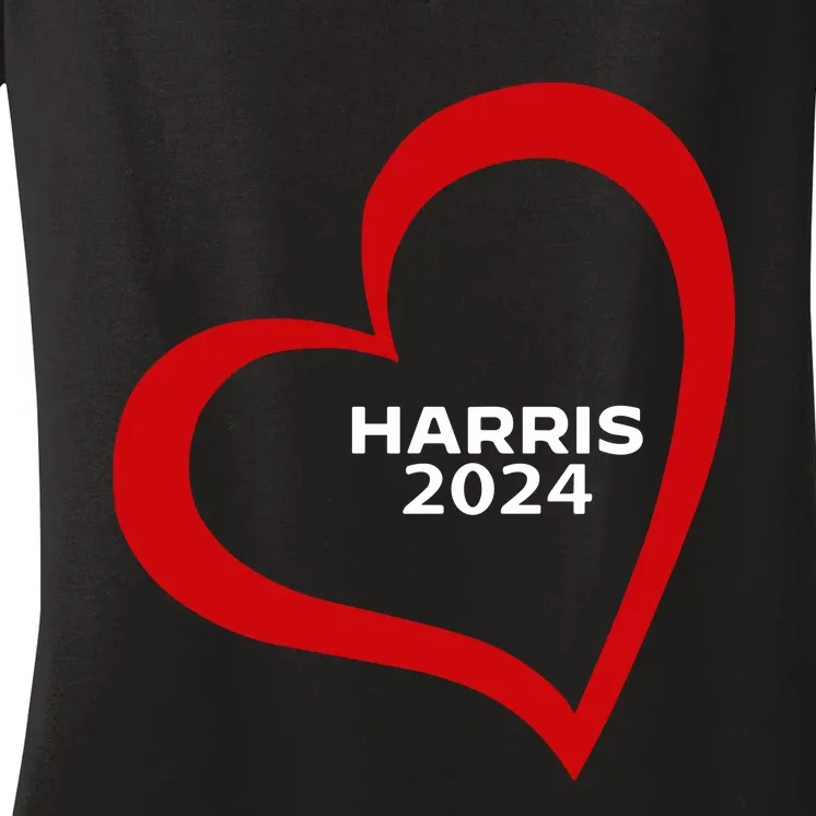 Vera Wang Heart Harris 2024 Women's V-Neck T-Shirt