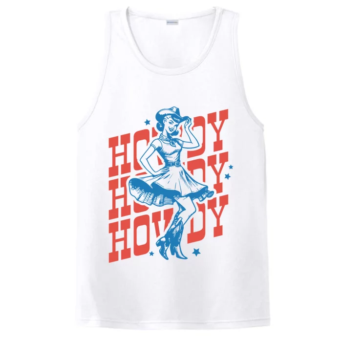 Vintage Western Howdy Rodeo Women Cowgirl Concert Performance Tank