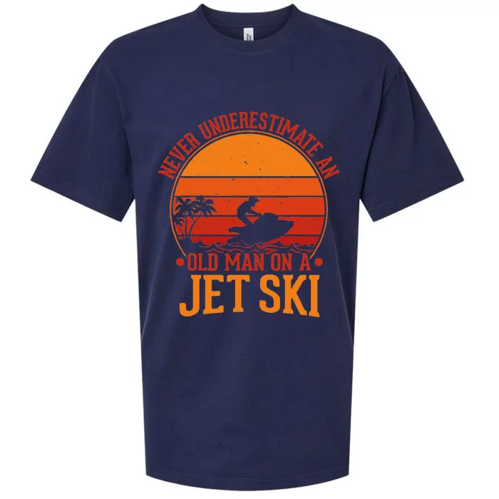 Vintage Water Jet Ski Fun Beach For Retro Jet Ski Sueded Cloud Jersey T-Shirt