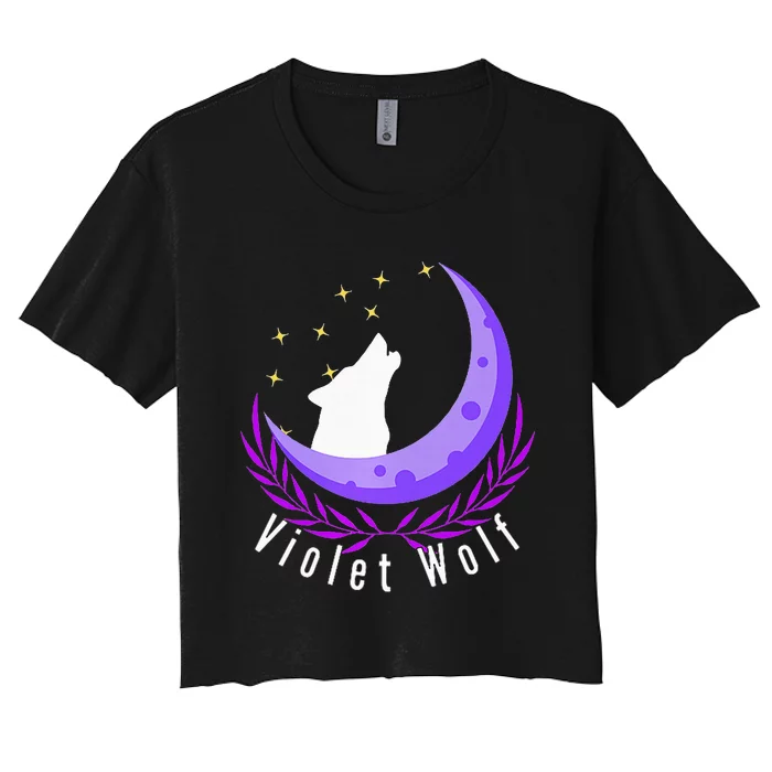 Violet Wolf Jewelry Women's Crop Top Tee