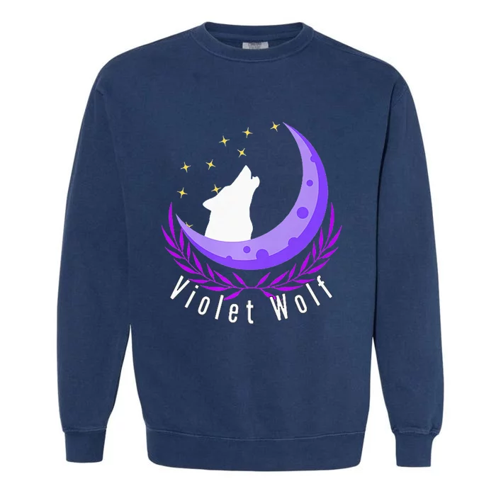 Violet Wolf Jewelry Garment-Dyed Sweatshirt