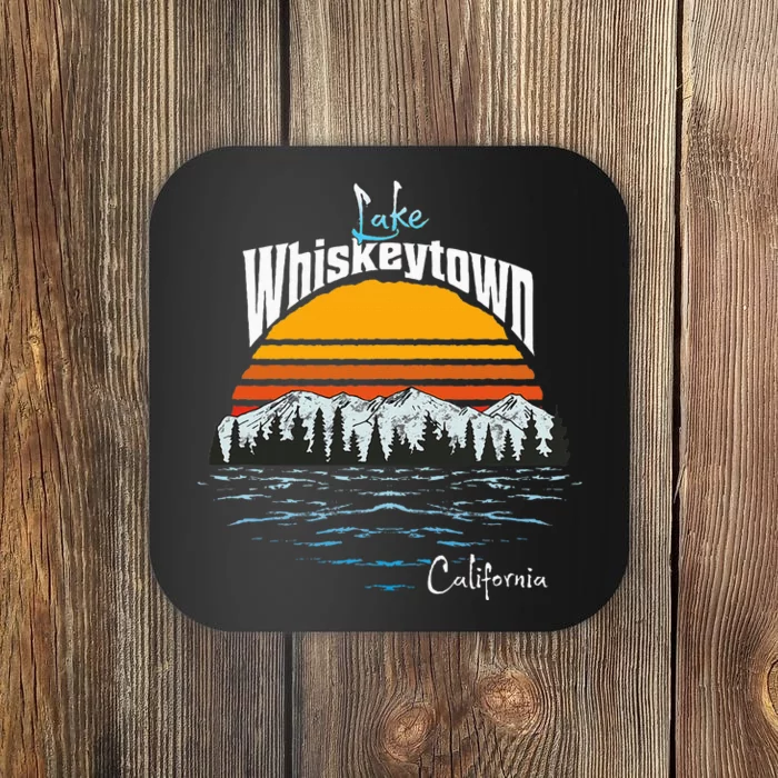 Vintage Whiskeytown Lake Redding California Souvenir Coaster