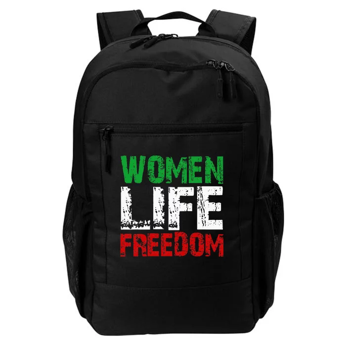 Vintage Woman Life Freedom Distressed Political Free Iran Daily Commute Backpack