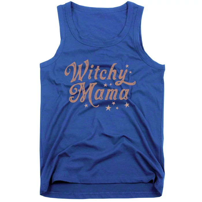 Vintage Witchy Mama Halloween Spooky Mom Witch Aesthetic Gift Tank Top