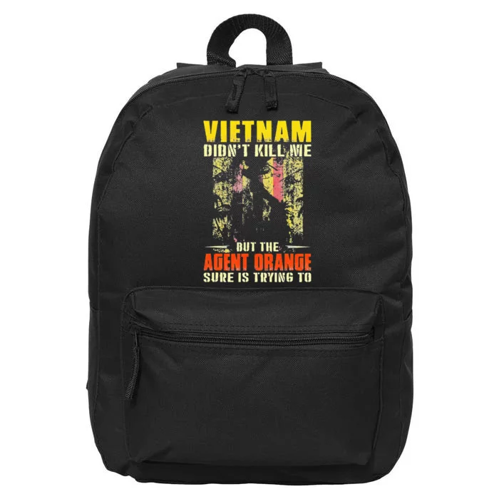 Vietnam War Orange Agent Military Victims Retired Soldiers 16 in Basic Backpack