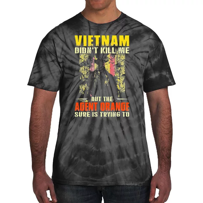 Vietnam War Orange Agent Military Victims Retired Soldiers Tie-Dye T-Shirt