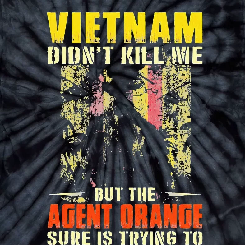 Vietnam War Orange Agent Military Victims Retired Soldiers Tie-Dye T-Shirt