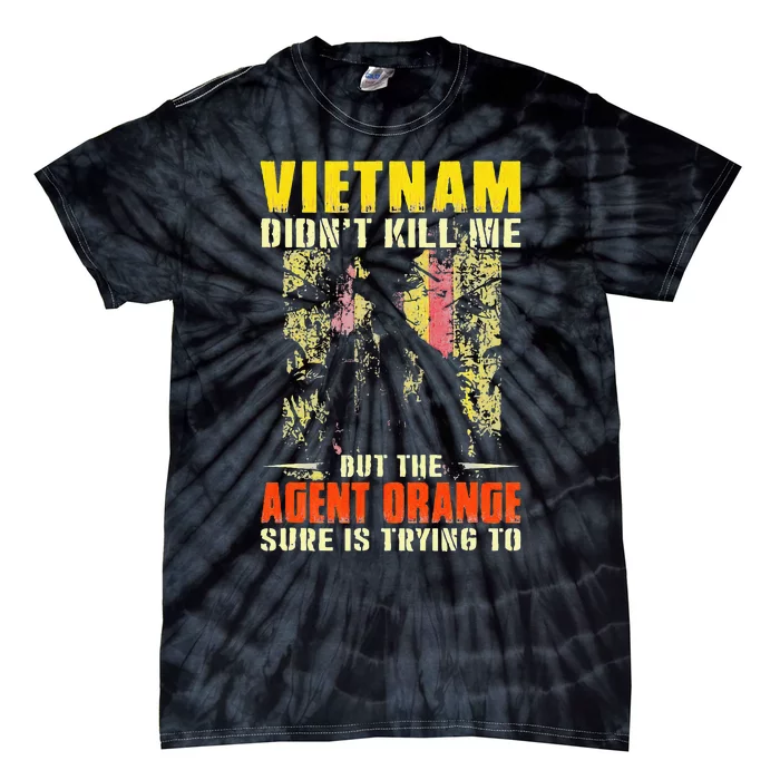 Vietnam War Orange Agent Military Victims Retired Soldiers Tie-Dye T-Shirt