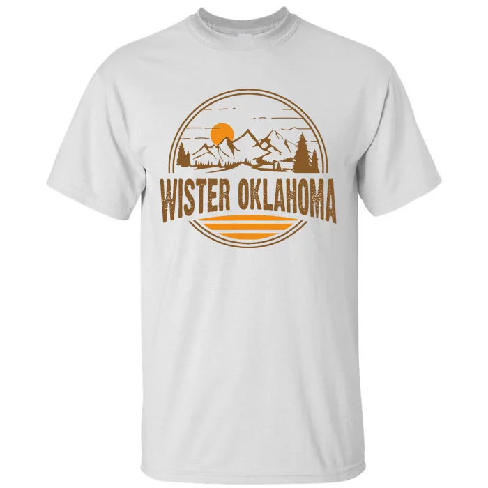 Vintage Wister Oklahoma Mountain Hiking Souvenir Print Tall T-Shirt