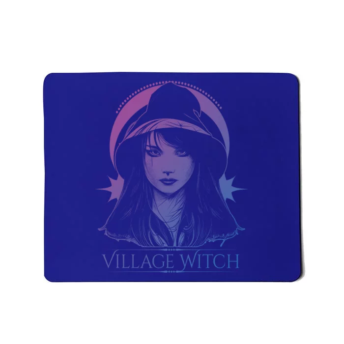 Village Witch Occult Wicca Witchcraft Gift Mousepad