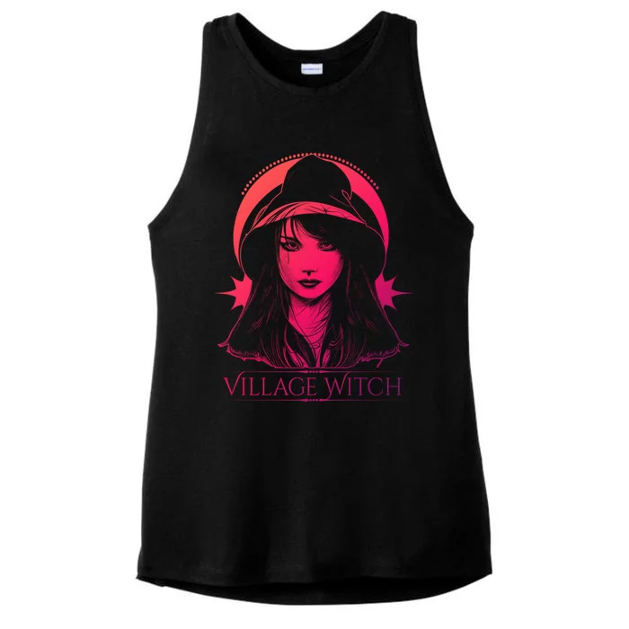 Village Witch Occult Wicca Witchcraft Gift Ladies Tri-Blend Wicking Tank