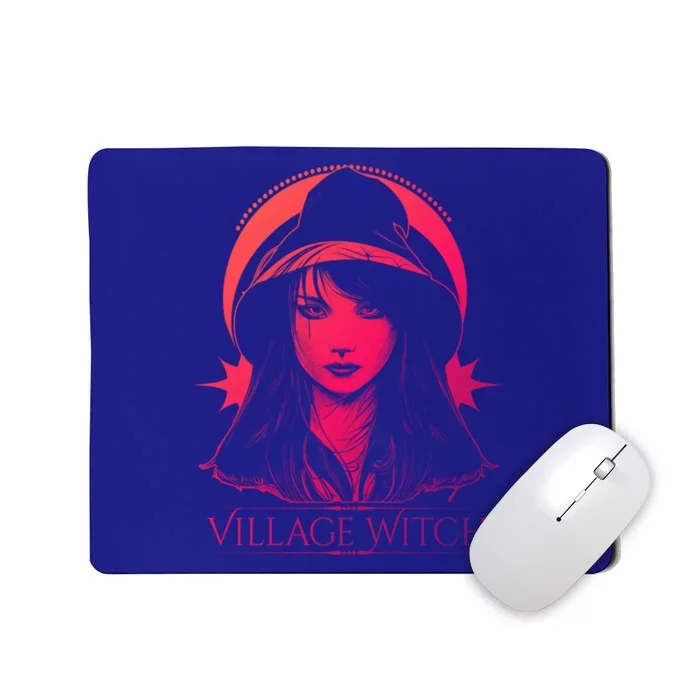 Village Witch Occult Wicca Witchcraft Gift Mousepad