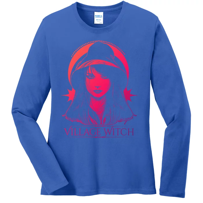 Village Witch Occult Wicca Witchcraft Gift Ladies Long Sleeve Shirt