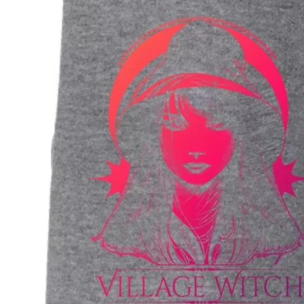 Village Witch Occult Wicca Witchcraft Gift Doggie 3-End Fleece Hoodie