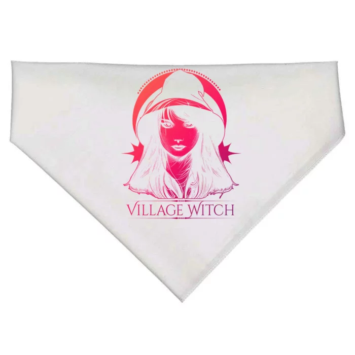 Village Witch Occult Wicca Witchcraft Gift USA-Made Doggie Bandana