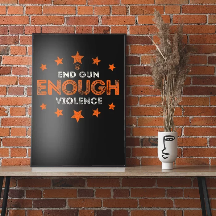 Vintage Wear Orange Anti Gun End Gun Violence Poster