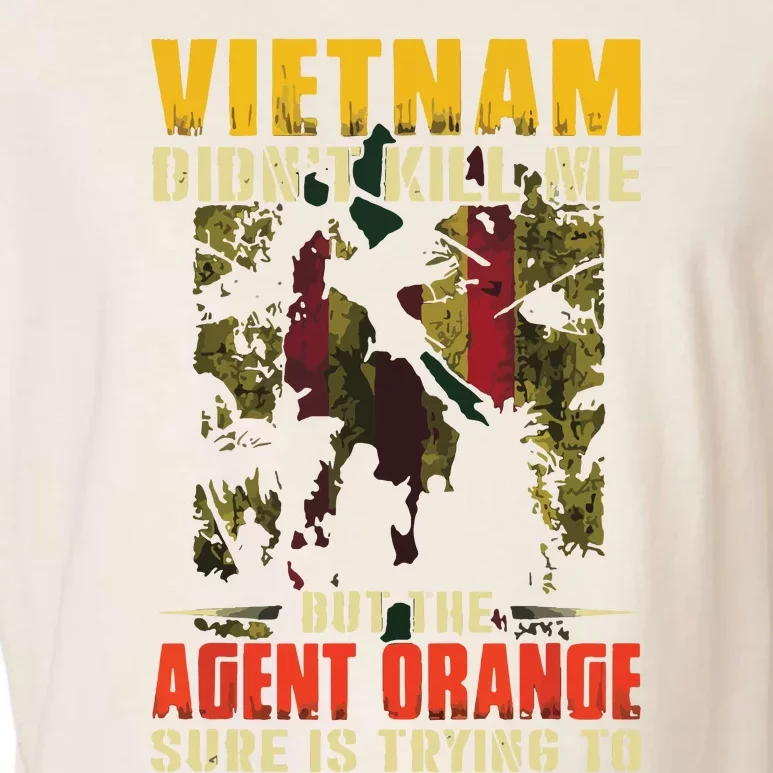 Vietnam War Orange Agent Military Victims Retired Soldiers Garment-Dyed Women's Muscle Tee