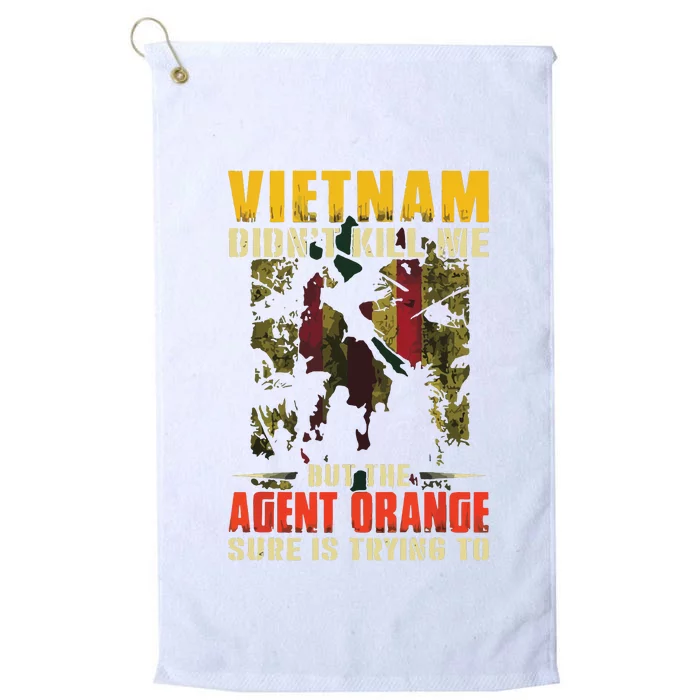 Vietnam War Orange Agent Military Victims Retired Soldiers Platinum Collection Golf Towel