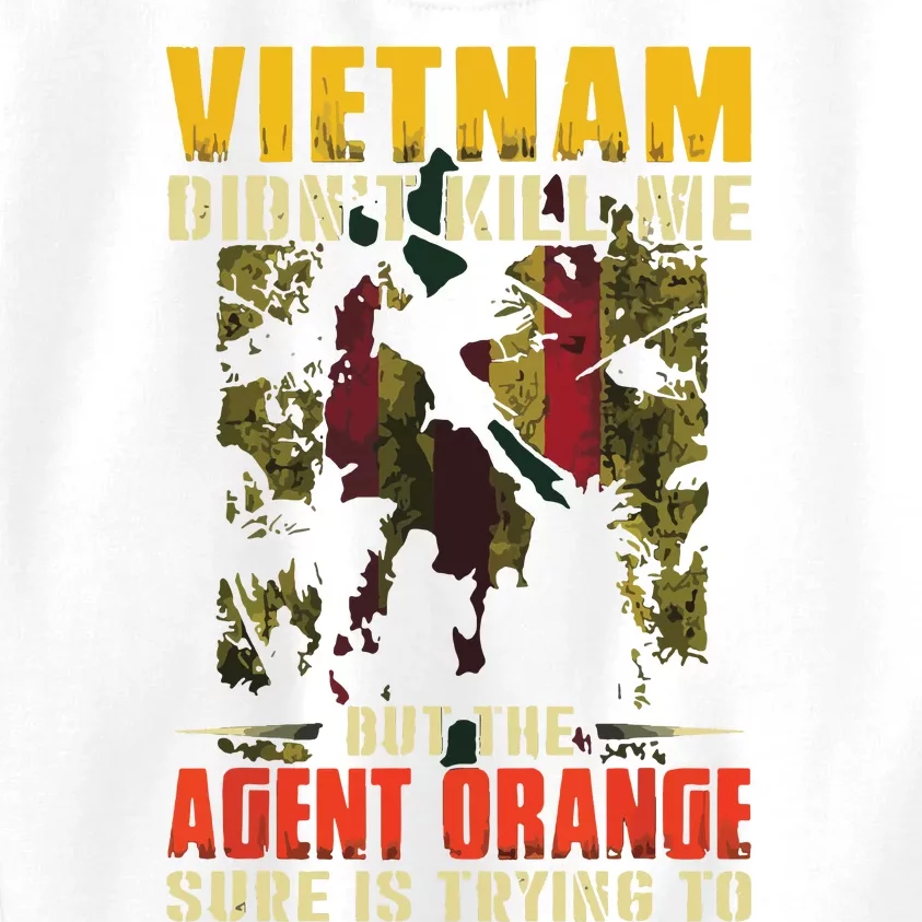 Vietnam War Orange Agent Military Victims Retired Soldiers Kids Sweatshirt