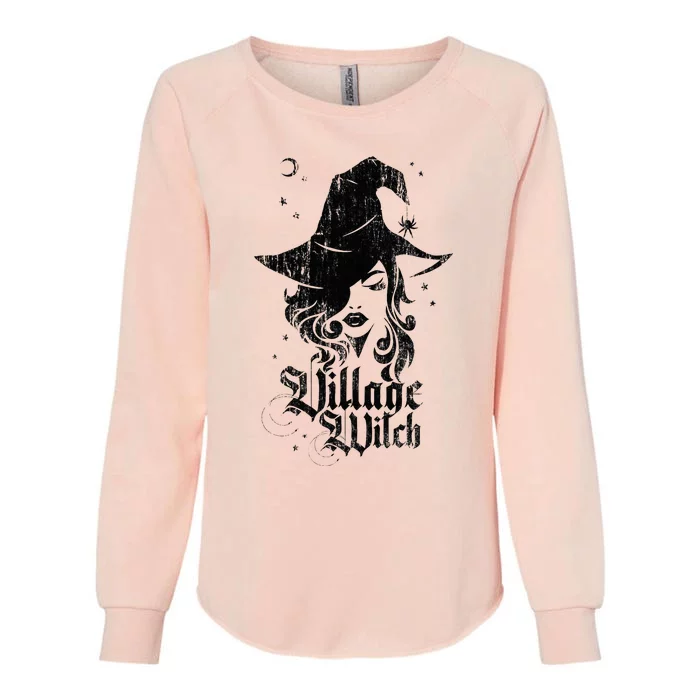 Village Witch Pagan Vintage Womens California Wash Sweatshirt