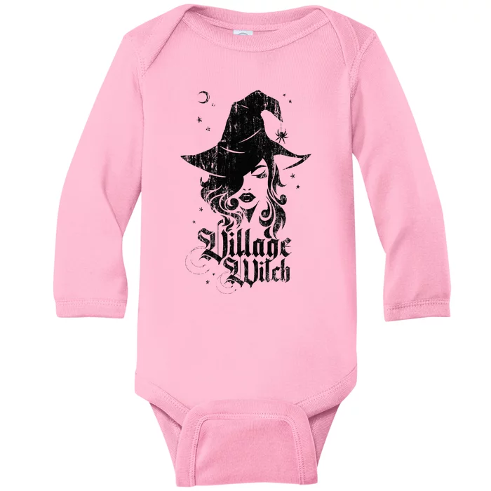 Village Witch Pagan Vintage Baby Long Sleeve Bodysuit