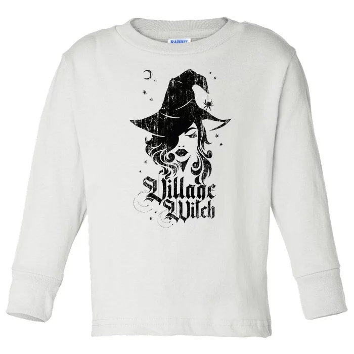 Village Witch Pagan Vintage Toddler Long Sleeve Shirt