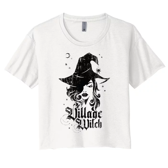 Village Witch Pagan Vintage Women's Crop Top Tee