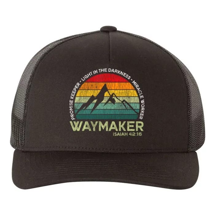 Vintage Waymaker Promise Keeper Miracle Worker Christian Yupoong Adult 5-Panel Trucker Hat