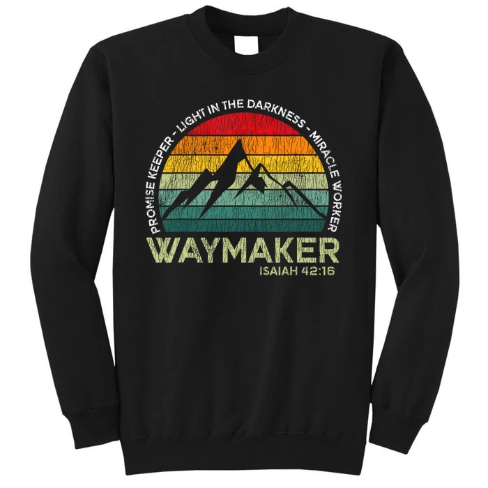 Vintage Waymaker Promise Keeper Miracle Worker Christian Tall Sweatshirt